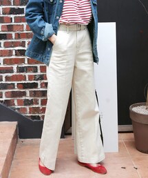 DHOLIC | ベルトSETコットンワイドパンツ(その他パンツ)