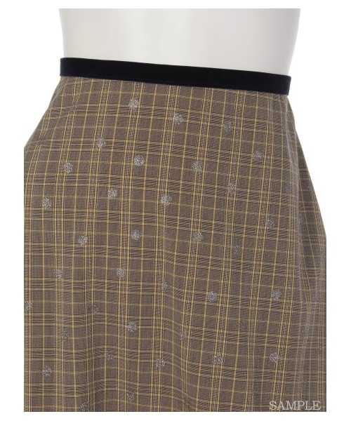 lilLilly（リルリリー）の「ドットチェックフリルスカート（）」 - WEAR