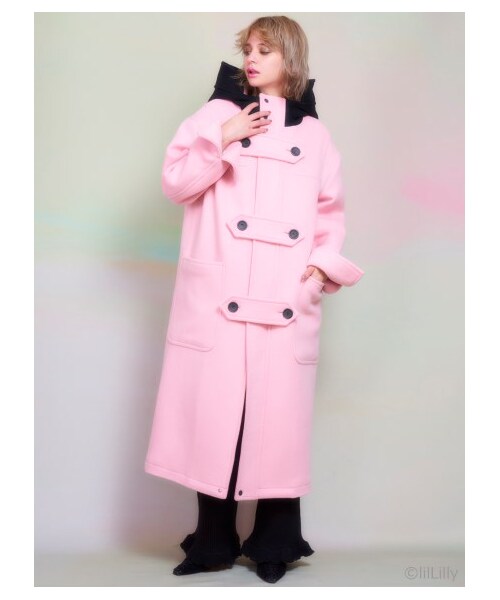 lilLilly（リルリリー）の「バイカラーダッフルコート（）」 - WEAR