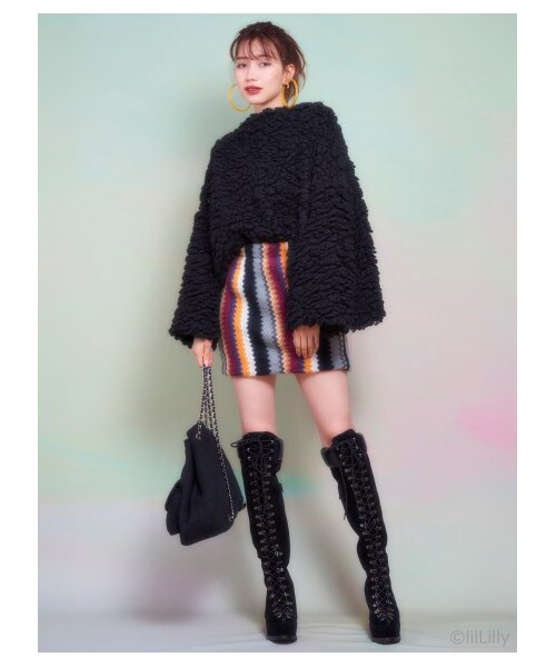 lilLilly(リルリリー)の「プードルプルオーバー(トップス・レディース・WHITE/BROWN/BLACK・FREE)」の2枚目の写真