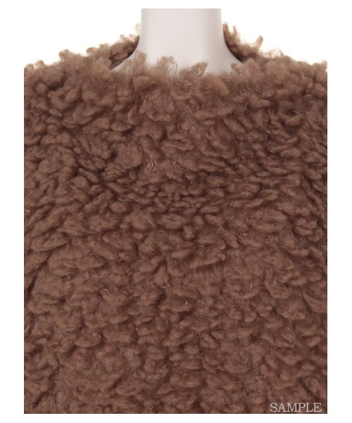 lilLilly(リルリリー)の「プードルプルオーバー(トップス・レディース・WHITE/BROWN/BLACK・FREE)」の7枚目の写真