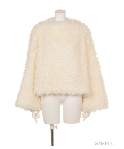 lilLilly(リルリリー)の「プードルプルオーバー(トップス・レディース・WHITE/BROWN/BLACK・FREE)」の12枚目の写真