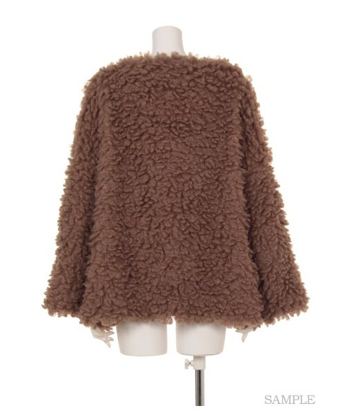 lilLilly(リルリリー)の「プードルプルオーバー(トップス・レディース・WHITE/BROWN/BLACK・FREE)」の5枚目の写真