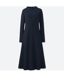 UNIQLO | ウールブレンドワンピース（長袖・丈標準108～118cm）(ワンピース)