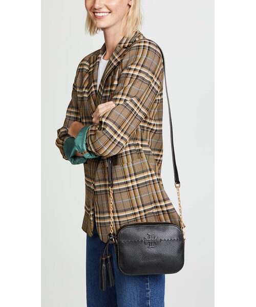 TORY BURCH(トリーバーチ)の「Tory Burch Mcgraw Camera Bag(ショルダーバッグ・レディース・Black・One Size)」の5枚目の写真