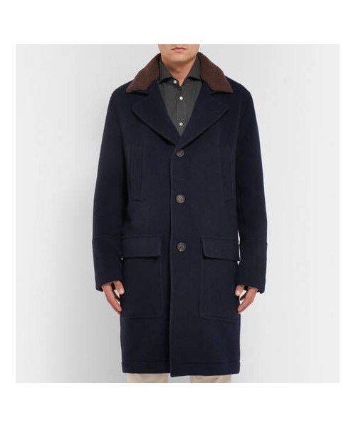 Virgin Wool and Cashmere-Blend Coat