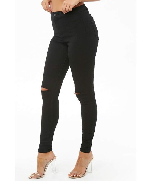 FOREVER 21（フォーエバー トゥエンティーワン）の「Forever 21 High-Rise Skinny Jeans（デニムパンツ・レディース・Green/Red/Black/Blue・5/11/1/7/13/3/9/15）」の14枚目の写真