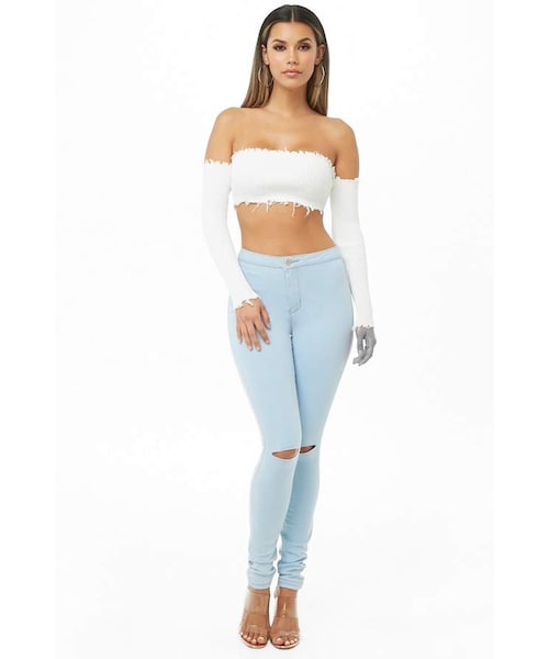FOREVER 21（フォーエバー トゥエンティーワン）の「Forever 21 High-Rise Skinny Jeans（デニムパンツ・レディース・Green/Red/Black/Blue・5/11/1/7/13/3/9/15）」の18枚目の写真