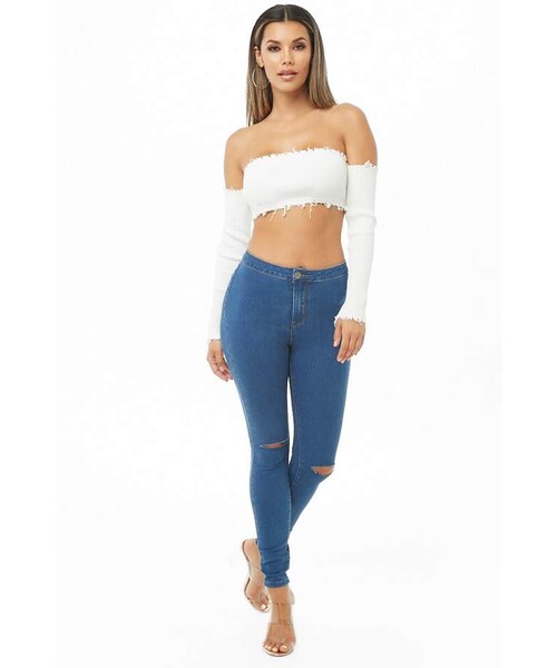 FOREVER 21（フォーエバー トゥエンティーワン）の「Forever 21 High-Rise Skinny Jeans（デニムパンツ・レディース・Green/Red/Black/Blue・5/11/1/7/13/3/9/15）」の10枚目の写真