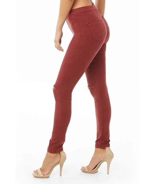 FOREVER 21（フォーエバー トゥエンティーワン）の「Forever 21 High-Rise Skinny Jeans（デニムパンツ・レディース・Green/Red/Black/Blue・5/11/1/7/13/3/9/15）」の16枚目の写真