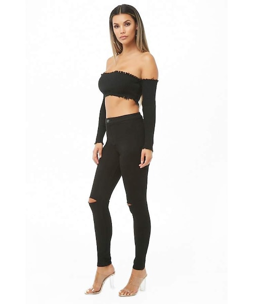 FOREVER 21（フォーエバー トゥエンティーワン）の「Forever 21 High-Rise Skinny Jeans（デニムパンツ・レディース・Green/Red/Black/Blue・5/11/1/7/13/3/9/15）」の19枚目の写真