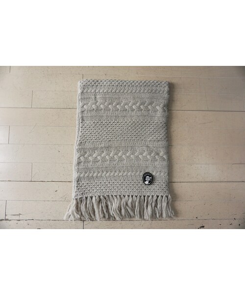 bedsidedrama（ベットサイドドラマ）の「bedsidedrama　クラシックモヘアネックウォーマー（GREY）（ネックウォーマー/スヌード・レディース・その他）」の4枚目の写真