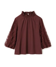 GRL | フラワーレースボリュームスリーブハイネックトップス(シャツ/ブラウス)