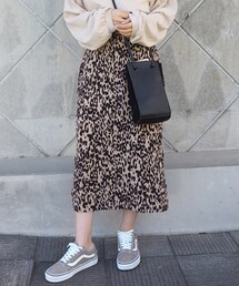 LAULEN | Leopard slit skirt(スカート)