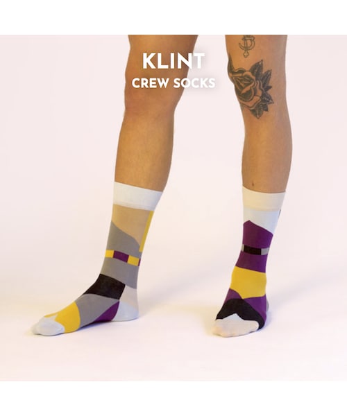 SOLOSOCKS（ソロソックス）の「SOLOSOCKS CREW SOCKS（ソックス/靴下・レディース・イエロー/パープル/ベージュ/オレンジ/ホワイト/レッド/グリーン/ブルー/グレー・23~26cm/26.5~30cm）」の9枚目の写真