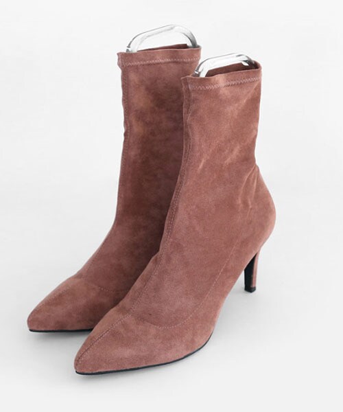 DHOLIC（ディーホリック）の「スリムアンクルブーツ（ブーツ・レディース・ブラウン/ベージュ/グレー/ピンク/ブラック・225/230/235/240/245/250）」の5枚目の写真