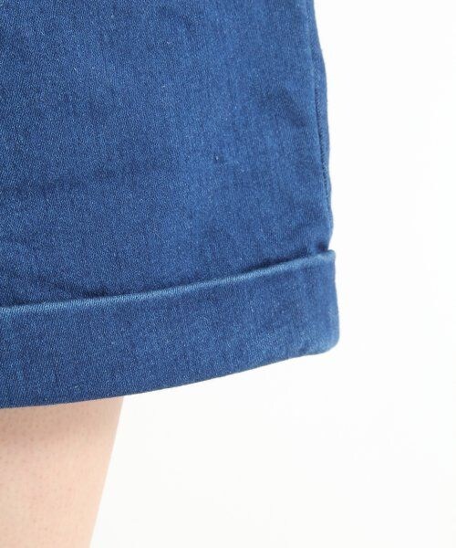 LOWRYS FARM（ローリーズファーム）の「ハイウエストショートパンツ（パンツ・レディース・ネイビー/ブラック/ブルー/オフ・Ｆ）」の9枚目の写真