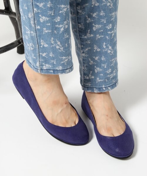 LEPSIM（レプシィム）の「【セール除外】フラットシューズＳＳ（シューズ・レディース・ヒョウ/レッド/ゴールド/シルバー/ブラック・Ｌ(24-24.5)/Ｍ(23-23.5)/Ｓ(22-22.5)）」の2枚目の写真