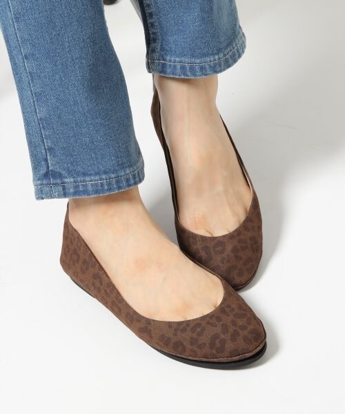 LEPSIM（レプシィム）の「【セール除外】フラットシューズＳＳ（シューズ・レディース・ヒョウ/レッド/ゴールド/シルバー/ブラック・Ｌ(24-24.5)/Ｍ(23-23.5)/Ｓ(22-22.5)）」の6枚目の写真