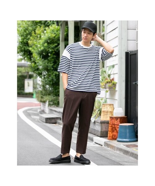 URBAN RESEARCH Sonny Label(アーバンリサーチサニーレーベル)の「ワイドクロップドストレッチパンツ(パンツ・メンズ・ブラウン/グレー/ブラック・M/L)」の6枚目の写真