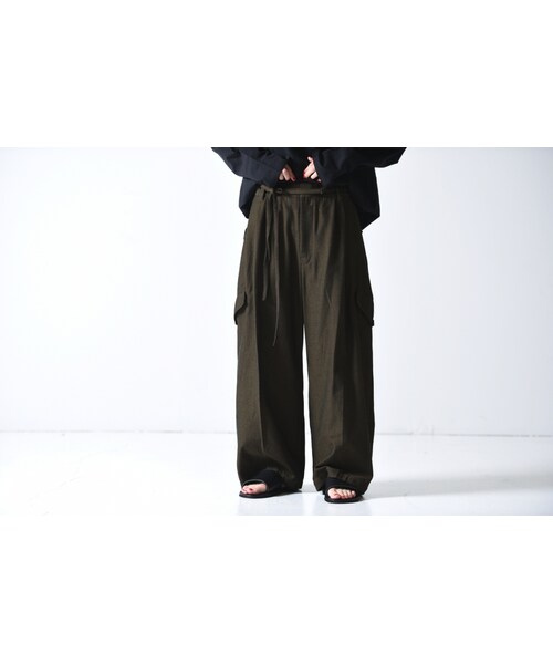 tac:tac(タクタク)の「tac:tac SIDE POCKET PANTS(その他パンツ・レディース・グリーン/グレー・M)」の1枚目の写真