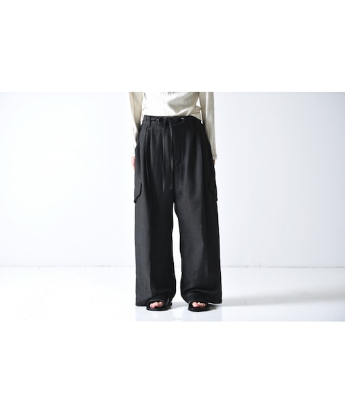 tac:tac(タクタク)の「tac:tac SIDE POCKET PANTS(その他パンツ・レディース・グリーン/グレー・M)」の2枚目の写真