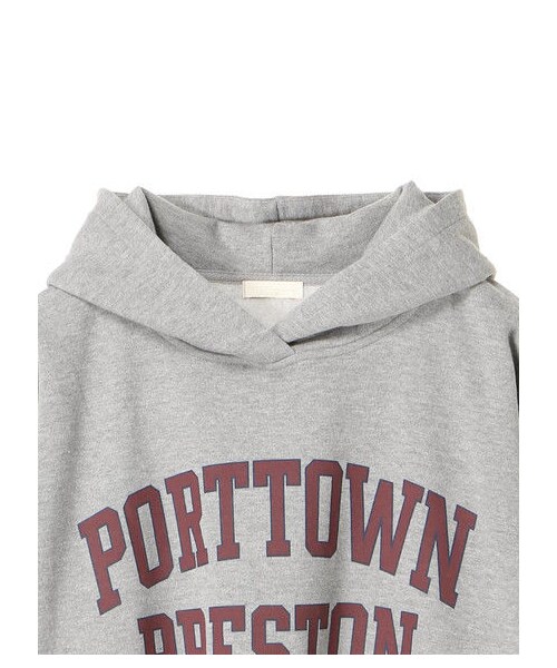 earth music&ecology（アースミュージックアンドエコロジー）の「・ロゴプリントパーカー（トップス・杢ライトグレー/ブラック/ボルドー/ネイビー/パープル/ダークグリーン・F）」の5枚目の写真