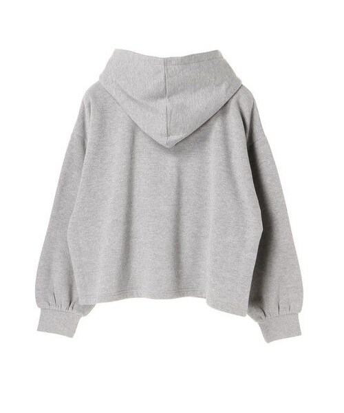 earth music&ecology（アースミュージックアンドエコロジー）の「・ロゴプリントパーカー（トップス・杢ライトグレー/ブラック/ボルドー/ネイビー/パープル/ダークグリーン・F）」の4枚目の写真