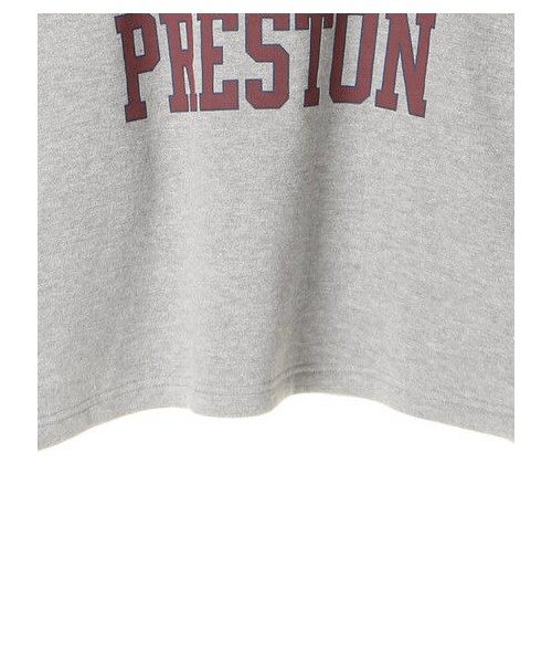 earth music&ecology（アースミュージックアンドエコロジー）の「・ロゴプリントパーカー（トップス・杢ライトグレー/ブラック/ボルドー/ネイビー/パープル/ダークグリーン・F）」の7枚目の写真