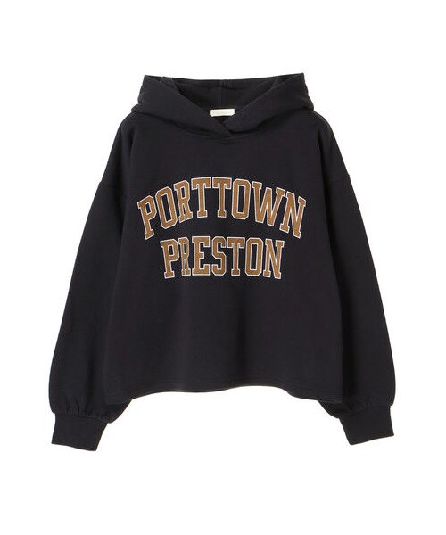 earth music&ecology（アースミュージックアンドエコロジー）の「・ロゴプリントパーカー（トップス・杢ライトグレー/ブラック/ボルドー/ネイビー/パープル/ダークグリーン・F）」の11枚目の写真