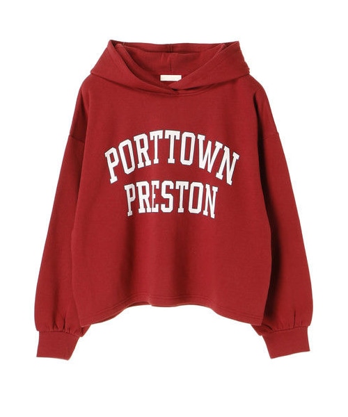 earth music&ecology（アースミュージックアンドエコロジー）の「・ロゴプリントパーカー（トップス・杢ライトグレー/ブラック/ボルドー/ネイビー/パープル/ダークグリーン・F）」の10枚目の写真