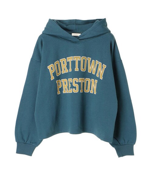 earth music&ecology（アースミュージックアンドエコロジー）の「・ロゴプリントパーカー（トップス・杢ライトグレー/ブラック/ボルドー/ネイビー/パープル/ダークグリーン・F）」の13枚目の写真