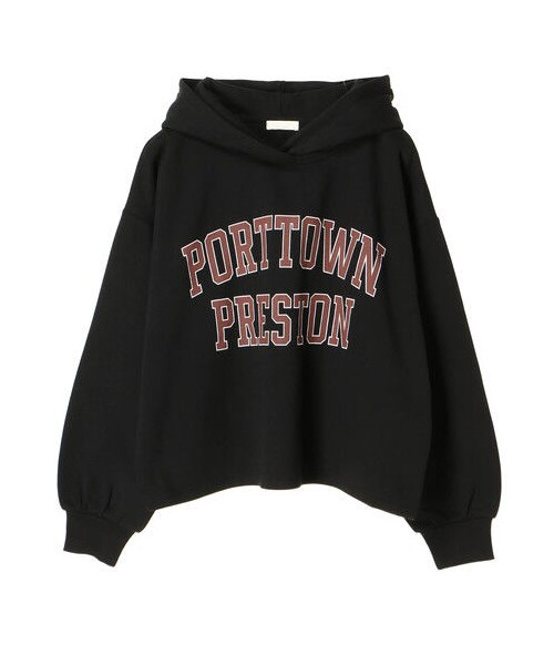 earth music&ecology（アースミュージックアンドエコロジー）の「・ロゴプリントパーカー（トップス・杢ライトグレー/ブラック/ボルドー/ネイビー/パープル/ダークグリーン・F）」の9枚目の写真