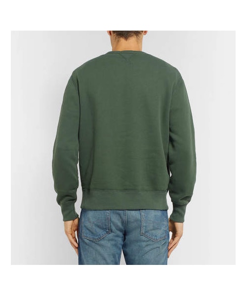 POLO RALPH LAUREN(ポロ ラルフ ローレン)の「Polo Ralph Lauren Fleece-Back Cotton-Blend Jersey Sweatshirt(スウェット・メンズ・Green・XS/XXL/S/L/M/XL)」の5枚目の写真