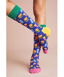 Happy Socks | Happy Socks Hamburger Crew Sock(レッグウェア)