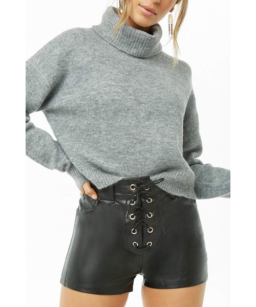 Forever 21,Forever 21 Faux Leather Lace 