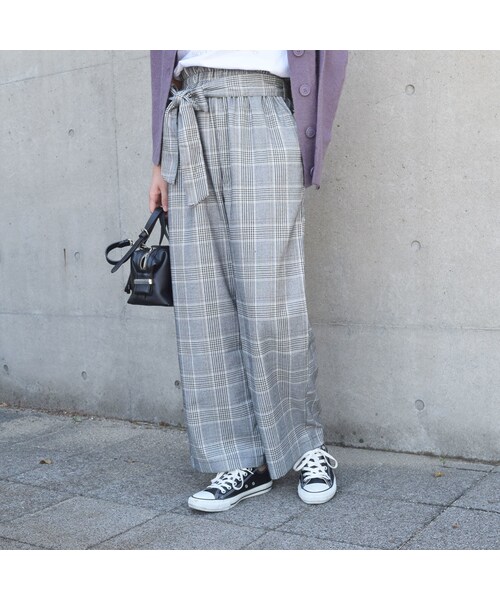 no brand（ノーブランド）の「[ RE-ARRIVAL ] グレンチェックワイドPT（その他パンツ・レディース・その他）」の7枚目の写真