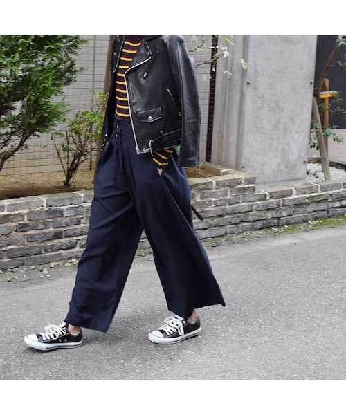 no brand(ノーブランド)の「ジョーゼットタックワイドPT(その他パンツ・レディース・その他)」の13枚目の写真