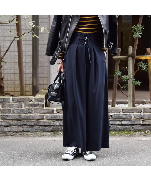 no brand(ノーブランド)の「ジョーゼットタックワイドPT(その他パンツ・レディース・その他)」の11枚目の写真