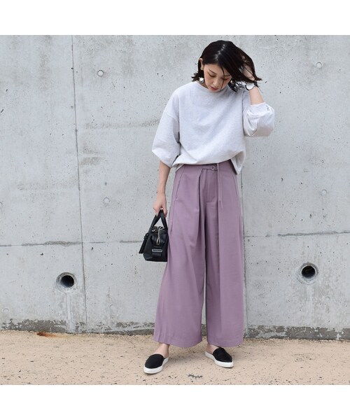 no brand(ノーブランド)の「ジョーゼットタックワイドPT(その他パンツ・レディース・その他)」の14枚目の写真