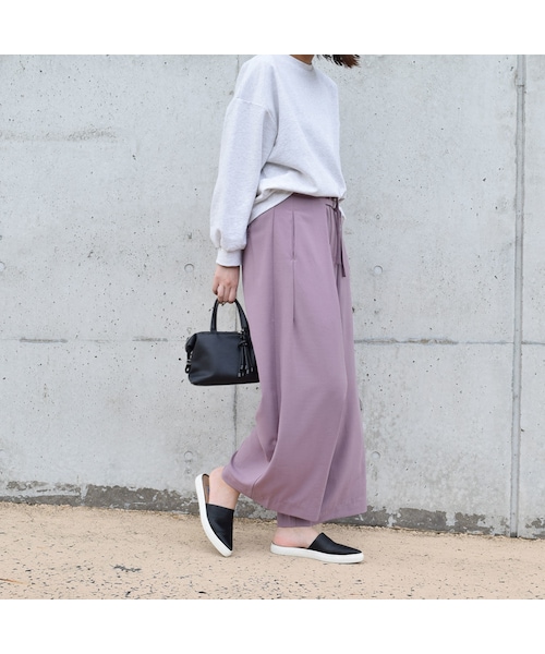 no brand(ノーブランド)の「ジョーゼットタックワイドPT(その他パンツ・レディース・その他)」の4枚目の写真