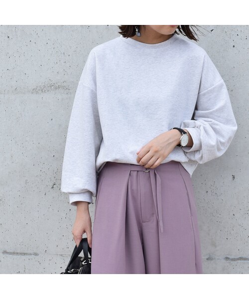 no brand（ノーブランド）の「バックスリットスウェットPO（スウェット・レディース・その他）」の3枚目の写真