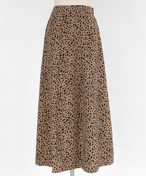 DHOLIC（ディーホリック）の「ロングレオパードスカート（スカート・レディース・ブラック/グレー/ブラウン・FREE）」の3枚目の写真