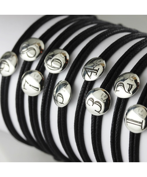 28 vingt-huit（ヴァン ユィット）の「ヴァン ユィット 776 ナンバー ワックスコード 紐ブレスレット（ブレスレット・メンズ・シルバー・Free）」の7枚目の写真