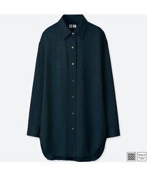 UNIQLO | ドレープツイルチュニック（長袖）(シャツ/ブラウス)