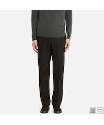 UNIQLO | ウールブレンドワイドテーパードパンツ(その他パンツ)