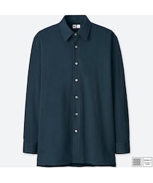 UNIQLO | スーピマコットンジャージーシャツ（長袖）(シャツ/ブラウス)