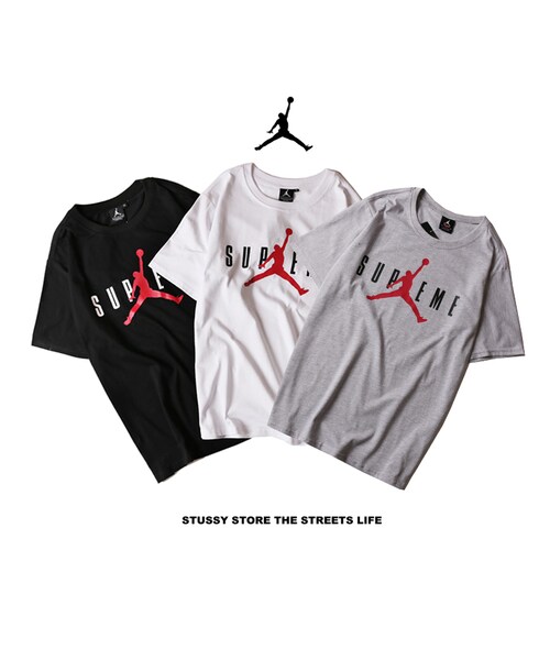 Nike ナイキ の Supreme シュプリーム ｘ Jordan ジョーダン Tシャツ 半袖 Tee Mio001 Tシャツ カットソー Wear