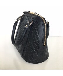 ☆極美品☆GUCCI　マイクログッチシマ　2wayバッグ　レザー　ドーム型　黒 20180915102530139_215.jpeg