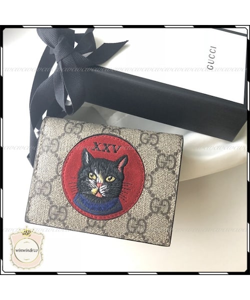 【ごまぷー】グッチ 二つ折り財布 gucci ミケーレ 猫 犬 _1.jpg?crop=1xw:0.